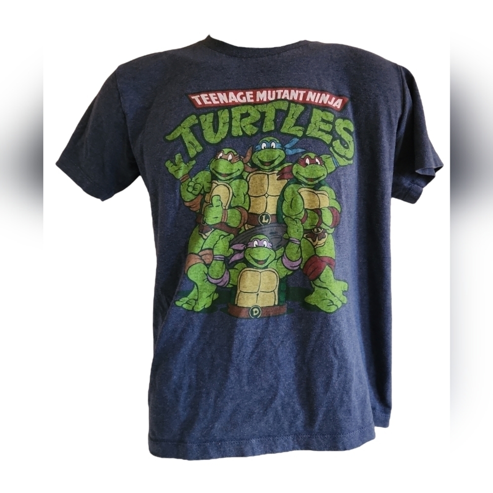 Retro Teenage Mutant Ninja Turtles Blue T Shirt
